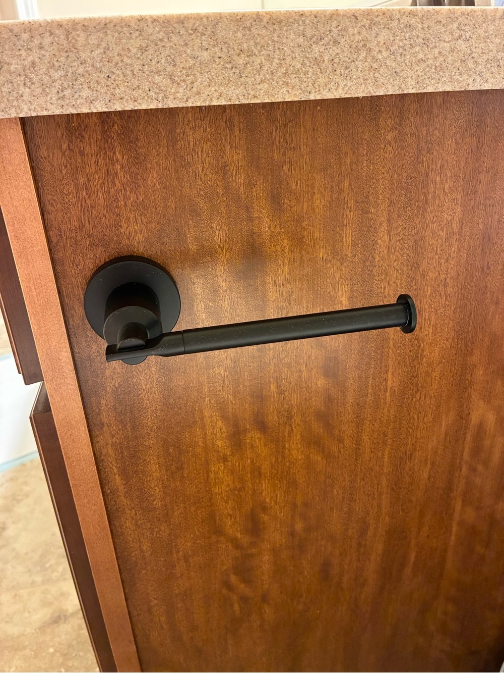 Tuscany Matte Black Toilet Paper Holder - Home Storage & Organization